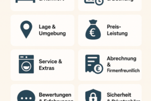 10 Dinge, auf die Monteure bei einer Monteurunterkunft achten sollten.